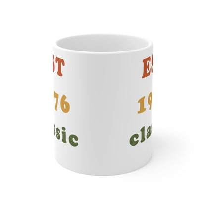 1976 Birthday Mug – Est. 1976 Classic Retro Mug