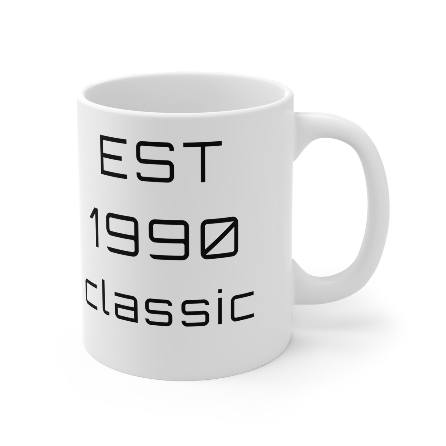 1990 Birthday Mug – Est. 1990 Classic Retro Mug