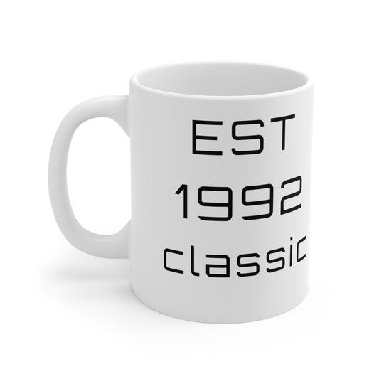 1992 Birthday Mug – Est. 1992 Classic Retro Mug