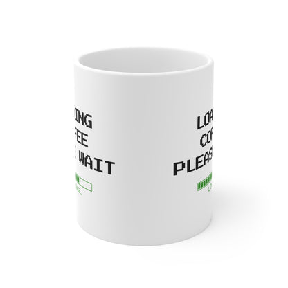 Loading Coffee Please Wait Mug – Retro Gamer Coffee Cup