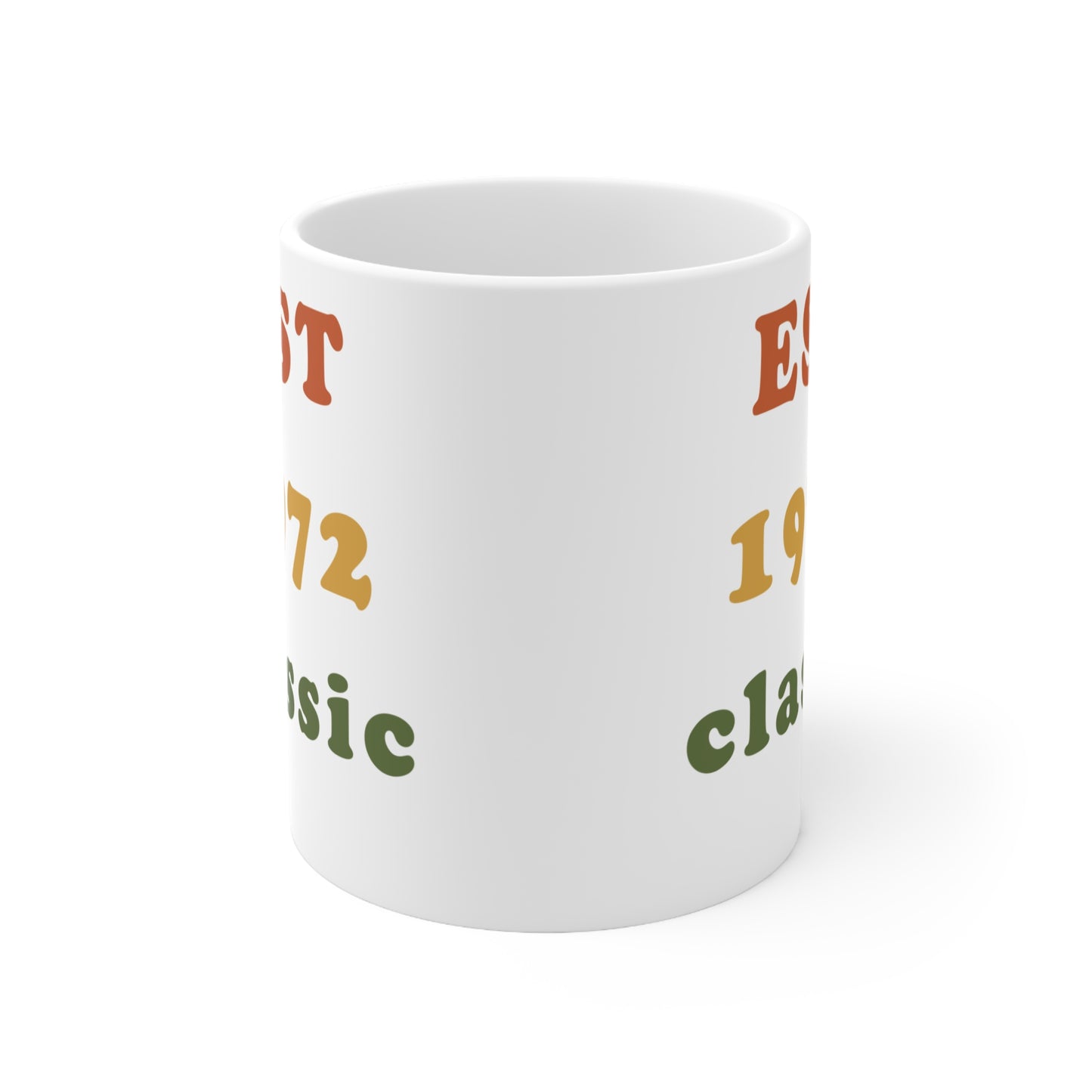 1972 Birthday Mug – Est. 1972 Classic Retro Mug