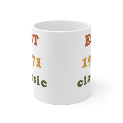 1971 Birthday Mug – Est. 1971 Classic Retro Mug