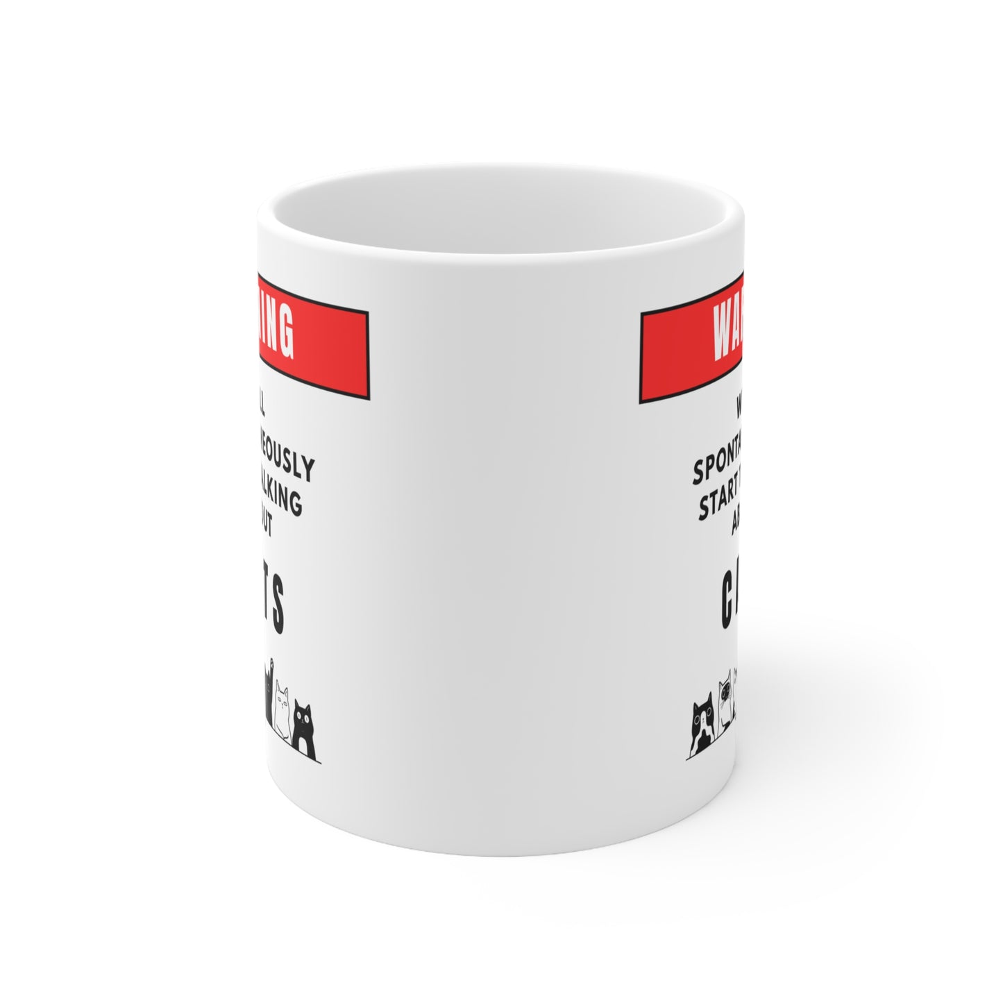 Warning Will Talk About Cats Mug
