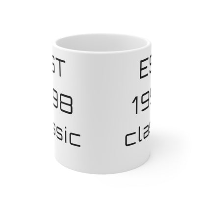 1998 Birthday Mug – Est. 1998 Classic Retro Mug