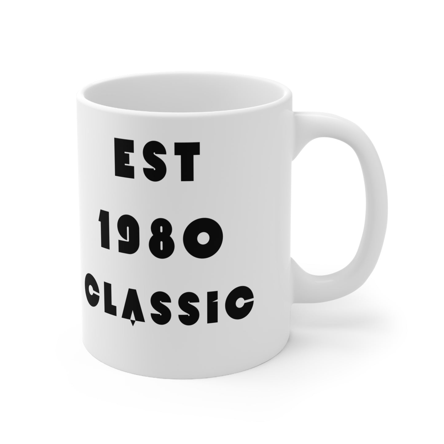 1980 Birthday Mug – Est. 1980 Classic Retro Mug