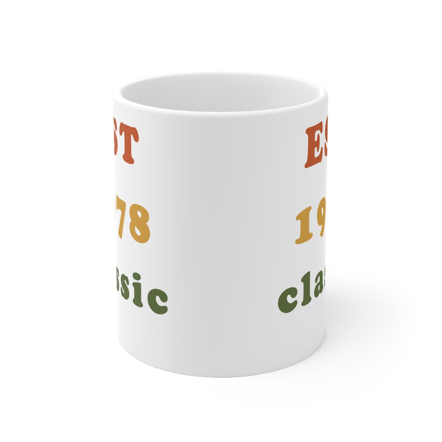 1978 Birthday Mug – Est. 1978 Classic Retro Mug