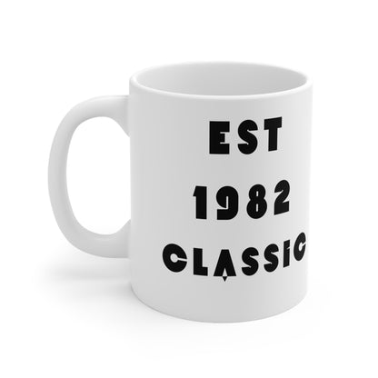 1982 Birthday Mug – Est. 1982 Classic Retro Mug