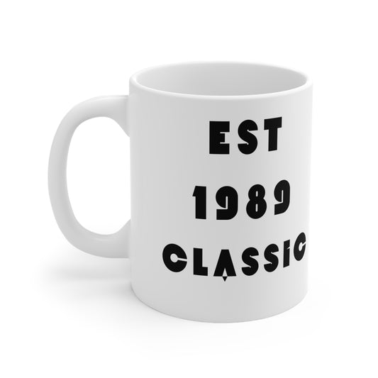 1989 Birthday Mug – Est. 1989 Classic Retro Mug