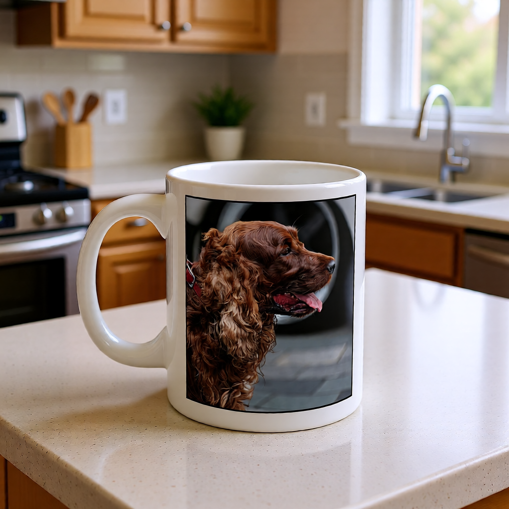 Personalised Pet Portrait Mug - Custom Dog Cat Gift UK