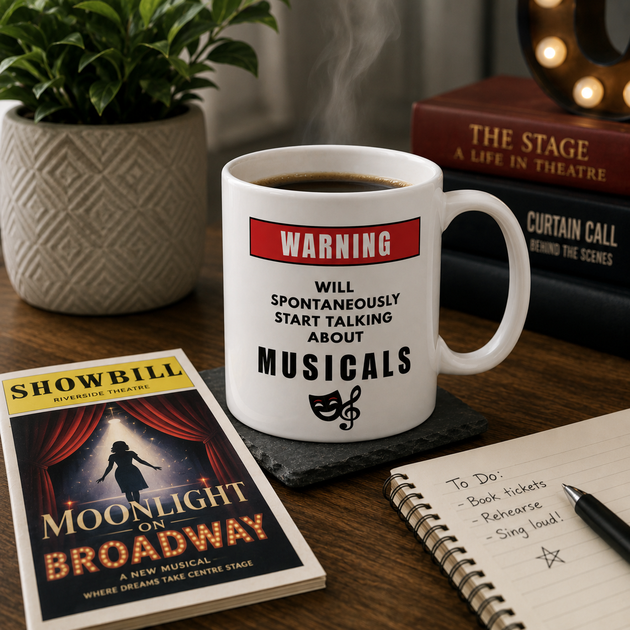 Warning Will Talk About Musicals Mug