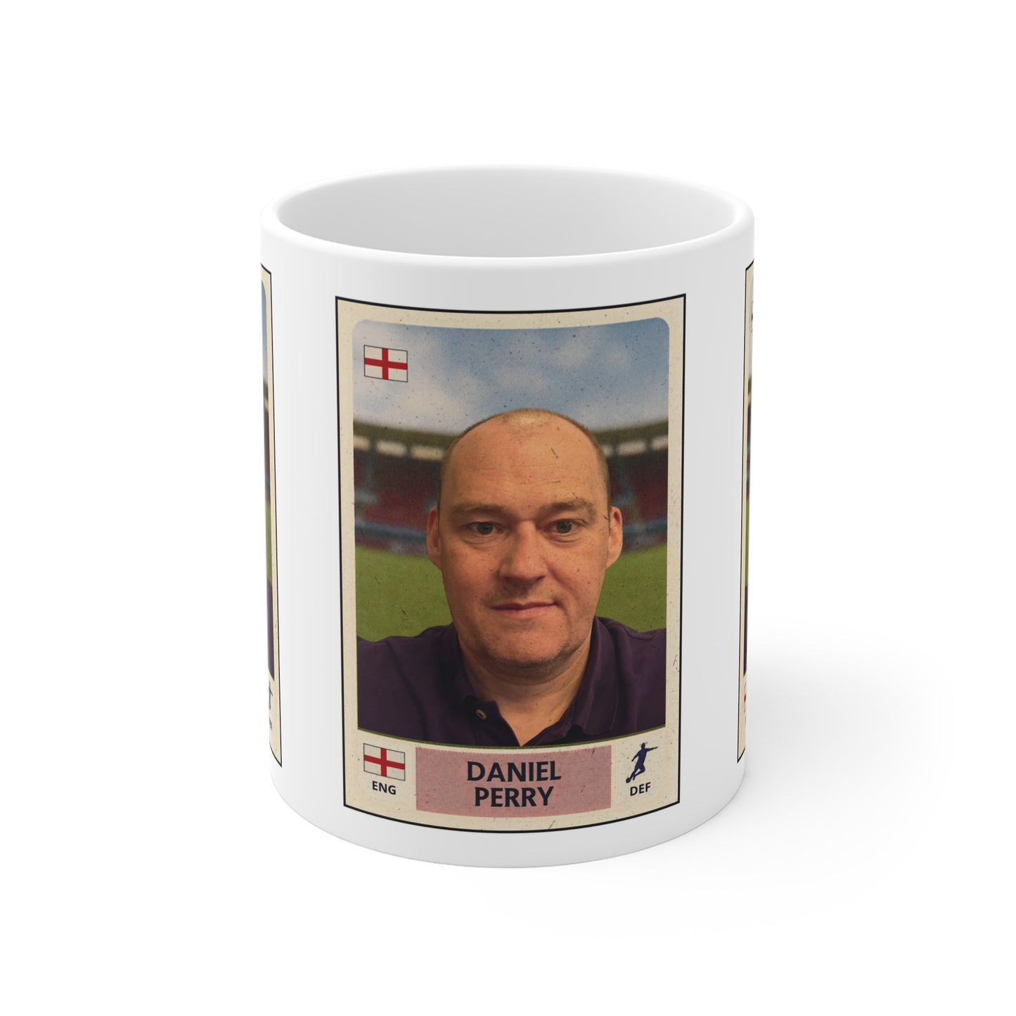 Personalised Football Mug - Custom Face and Club Gift for Him