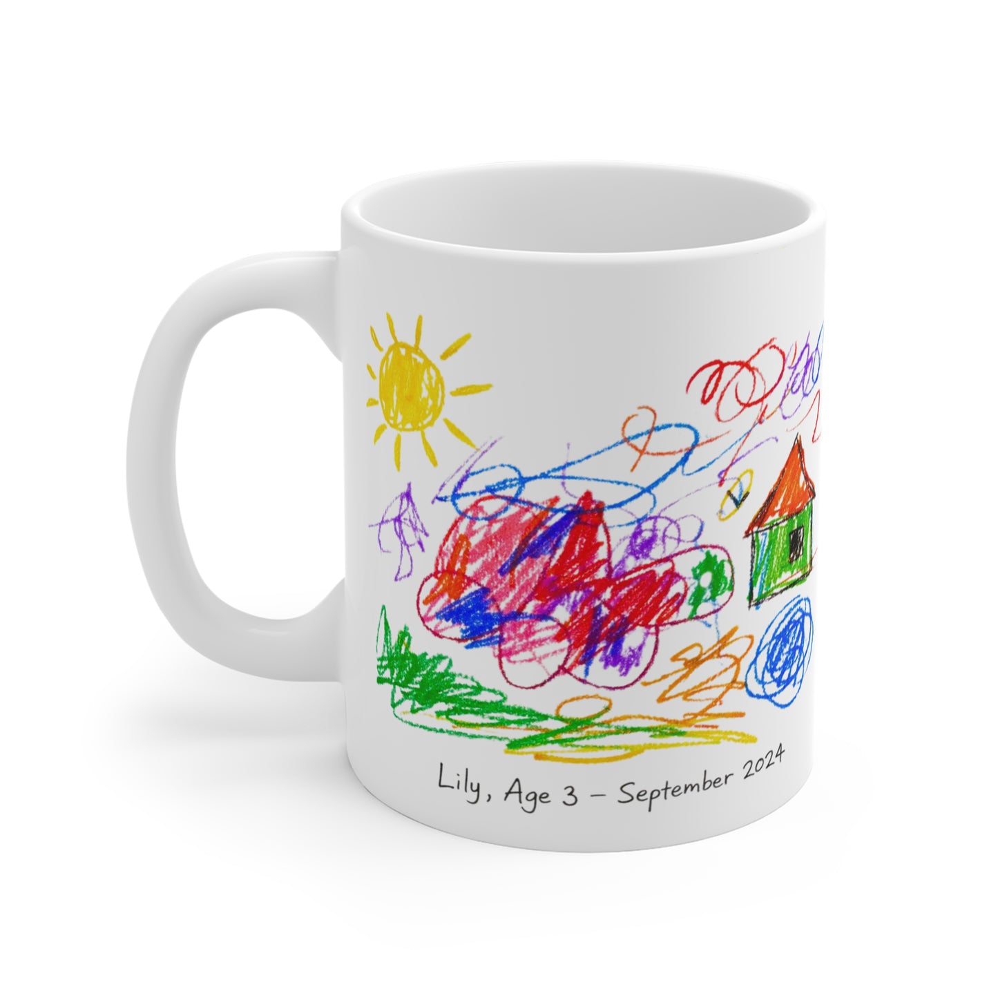 Personalised Children's Drawing Mug – Unique Kids Art Gift UK