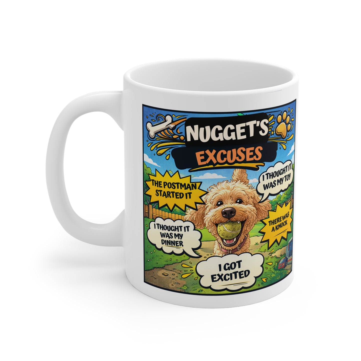 Personalised Excuse Mug - Novelty Gift UK