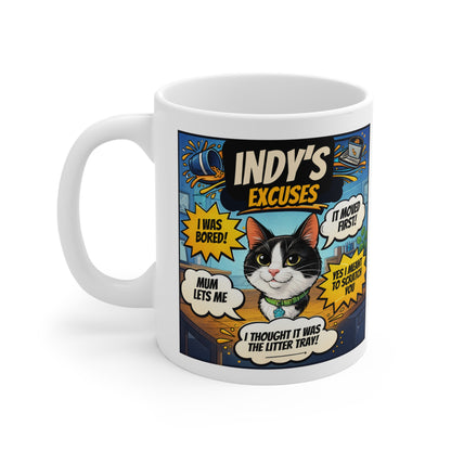 Personalised Excuse Mug - Novelty Gift UK