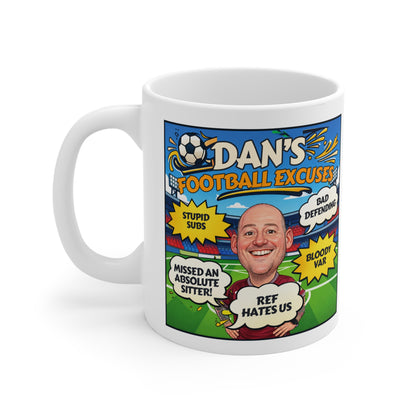 Personalised Excuse Mug - Novelty Gift UK