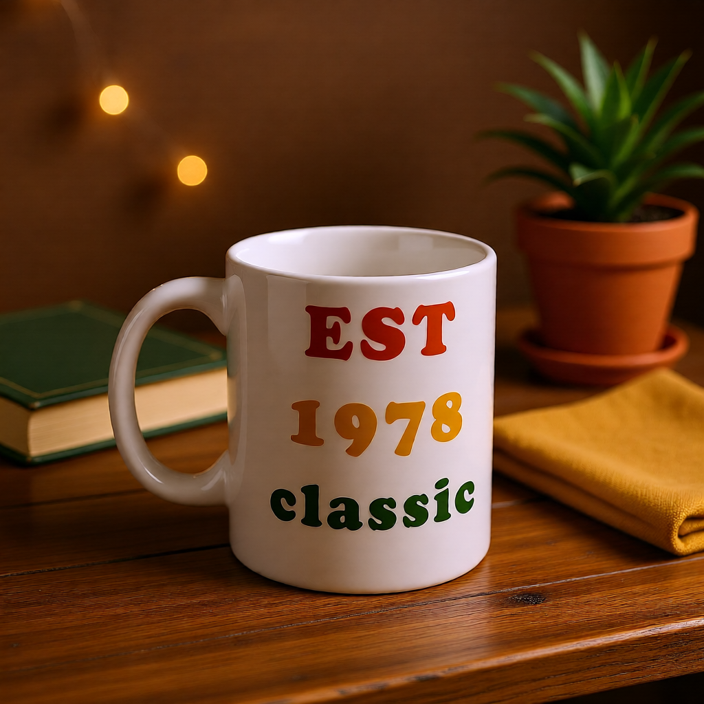 1978 Birthday Mug – Est. 1978 Classic Retro Mug